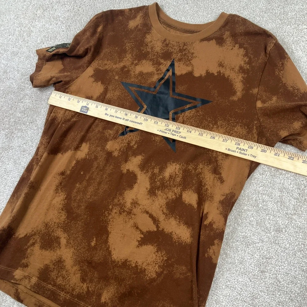 Nike Mens Large Dallas Cowboys T-Shirt Brown Salute to Service Bleach Wash Star - Picture 7 of 9